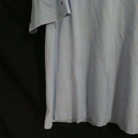 TOMMY HILFIGER - Golf | xl - extra large | Light Blue and White Stripe Polo Top - Picture 12 of 15